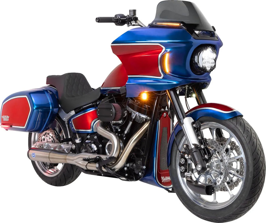 harley davidson fxlrs [INGENIERÍA DE CICLO PERSONALIZADA] - Tubos de horquilla invertida de 43 mm