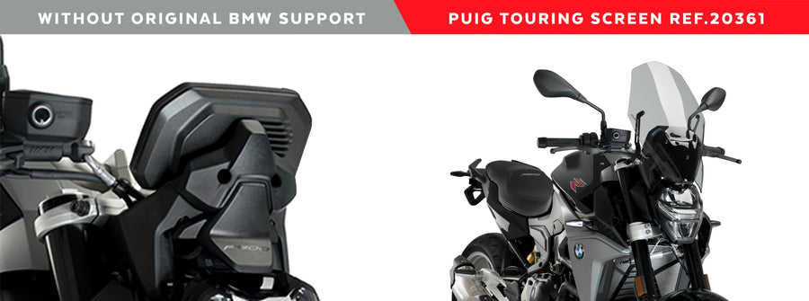 BMW F 900 R [2024] – Pantalla de carenado Touring de nueva generación – negro