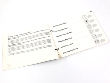 BMW K 1100 RS [1991] - Instrucciones de funcionamiento para las instrucciones de funcionamiento - 0