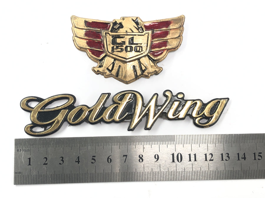 Honda GL 1500 Goldwing SC22 [1993] - conjunto de insignias con el logotipo de GoldWing