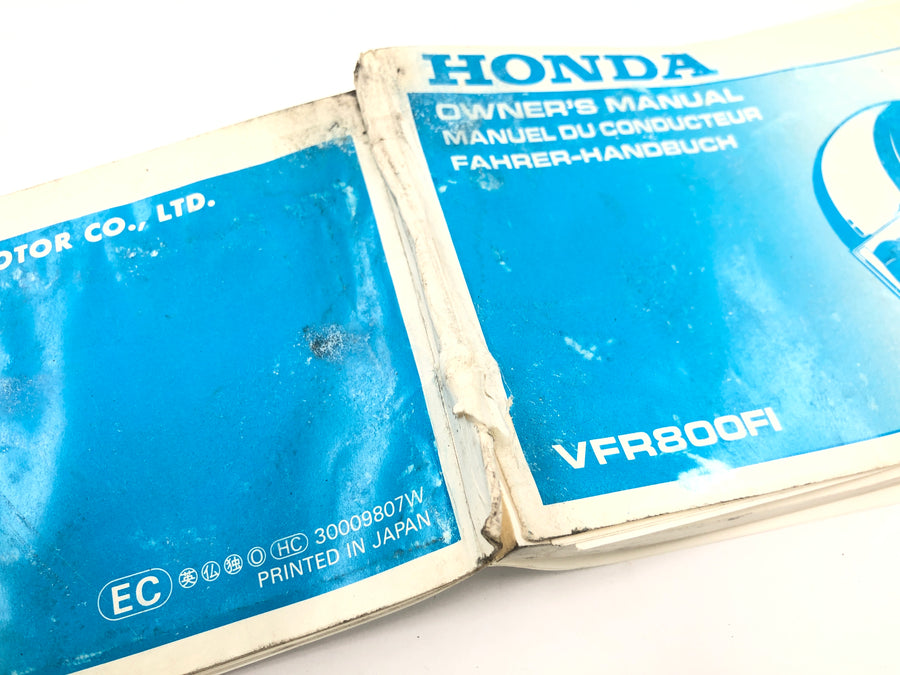 Honda VFR 800 FI RC46 [1999] - Manual del propietario Manual del conductor Manual del propietario