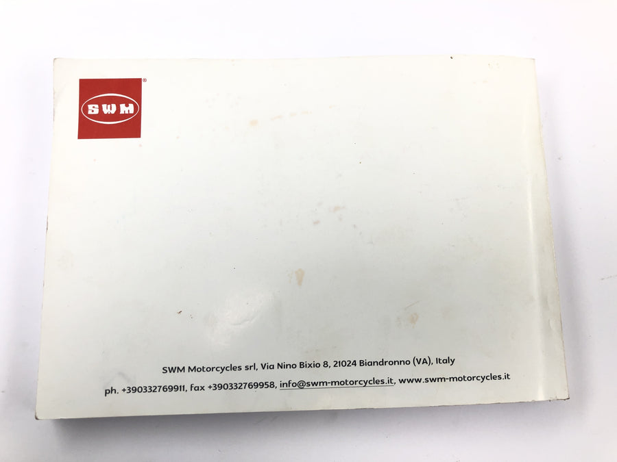 SWM RS 125 R B2 [2020] - Manual de instrucciones de funcionamiento