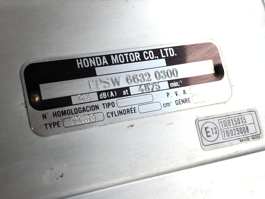 Honda CBR 900 RR Fireblade SC33 [2000] - Bastidor principal con papeles