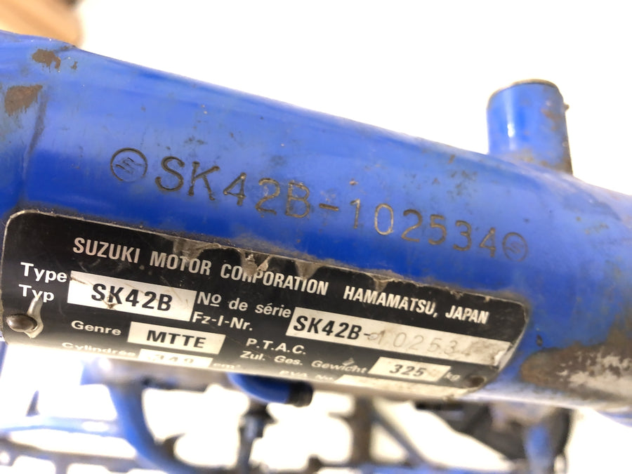 Suzuki DR 350 SK42B [1991] - Marco con papeles