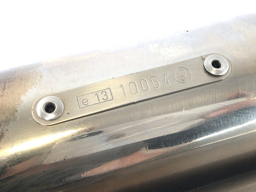 Yamaha YZF R1 RN01 [1998] - Sistema de escape del absorción de sonido del silenciador final de escape Cobra con número E
