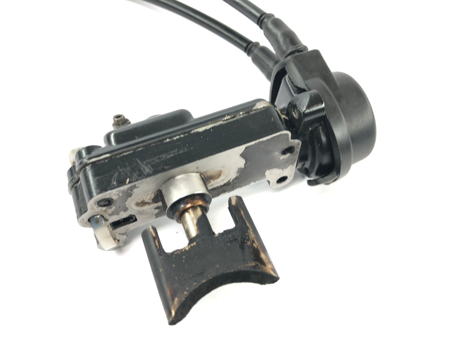 Cagiva Planet 125 [1998] - control de escape con corredera de escape con cables Bowden