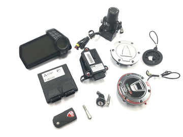 Ducati Multistrada 1200 S Touring [2009] - Conjunto de bloqueo cerradura de encendido inmovilizador sensor velocímetro ECU