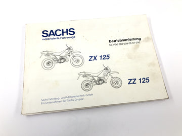Sachs ZX 125 [1998] - Manual de instrucciones de funcionamiento instrucciones de funcionamiento