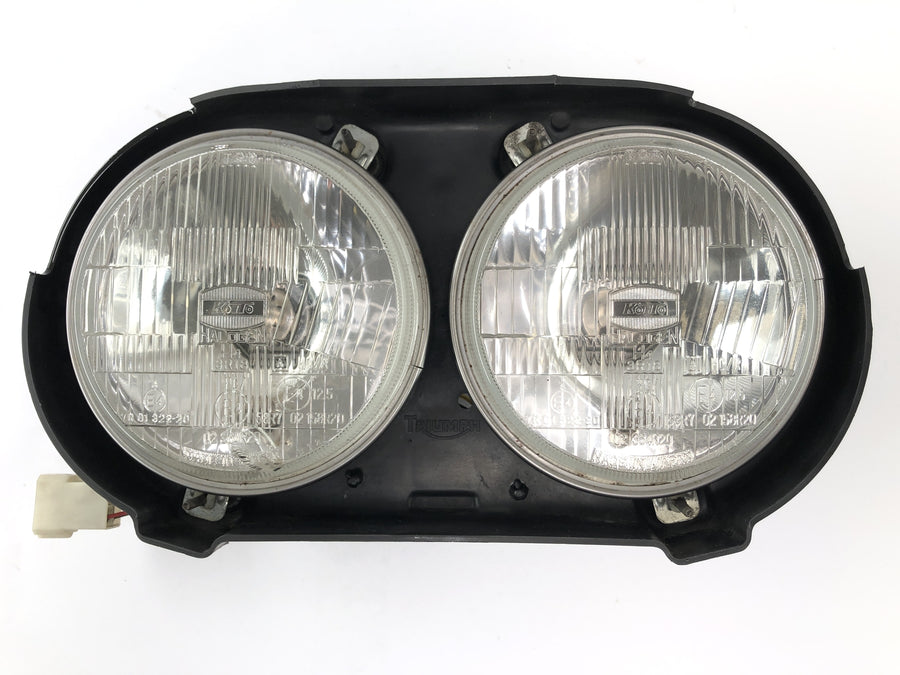 Triumph Daytona 900 T300 [1993] - Módulo de lámpara de luz frontal doble de faro ligeramente dañado