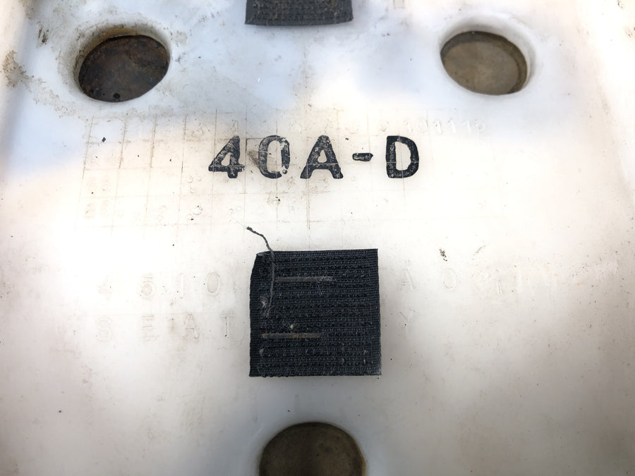 Suzuki RG 250 Gamma GJ21D [1987] - Asiento conductor asiento delantero cojín azul