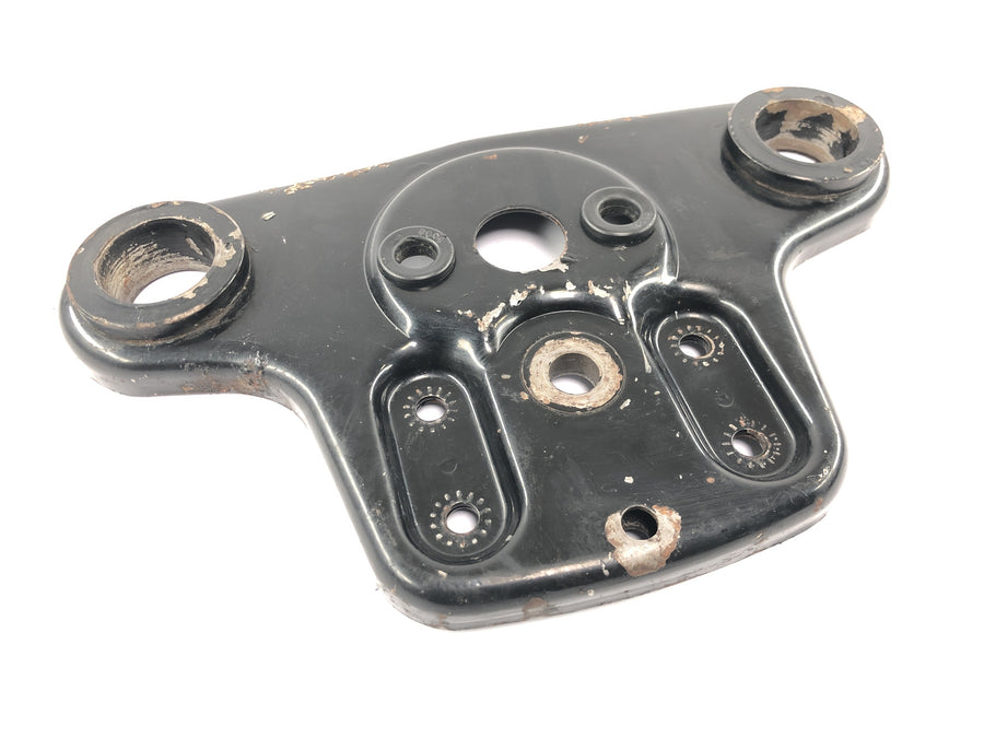 Moto Guzzi V7 Special [1971] - puente superior de la horquilla, placa del cabezal de dirección, puente del cabezal de dirección