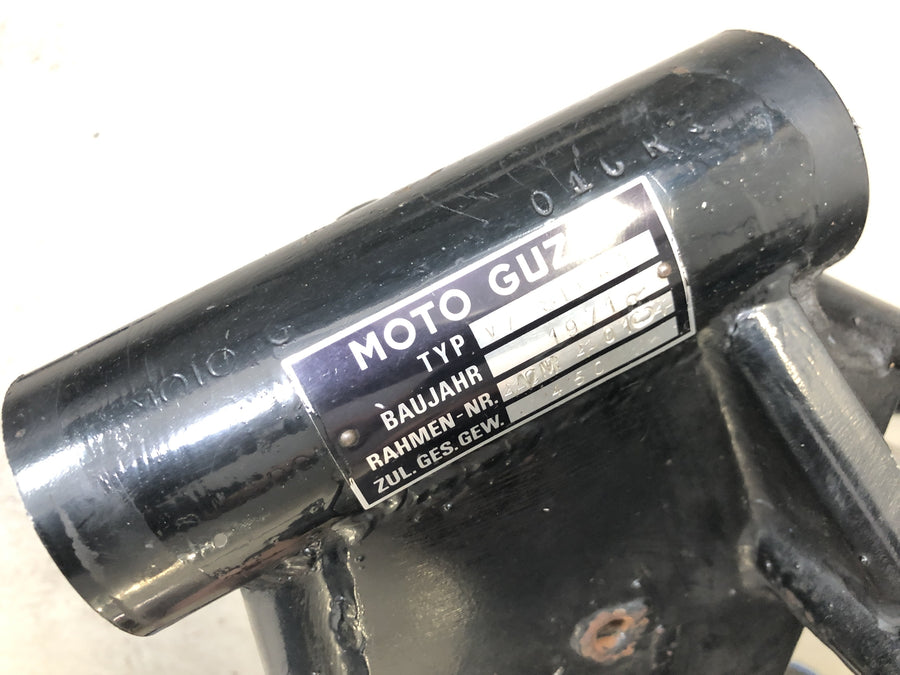 Moto Guzzi V7 Special [1971] - bastidor con documento de matriculación bastidor principal bastidor base bastidor
