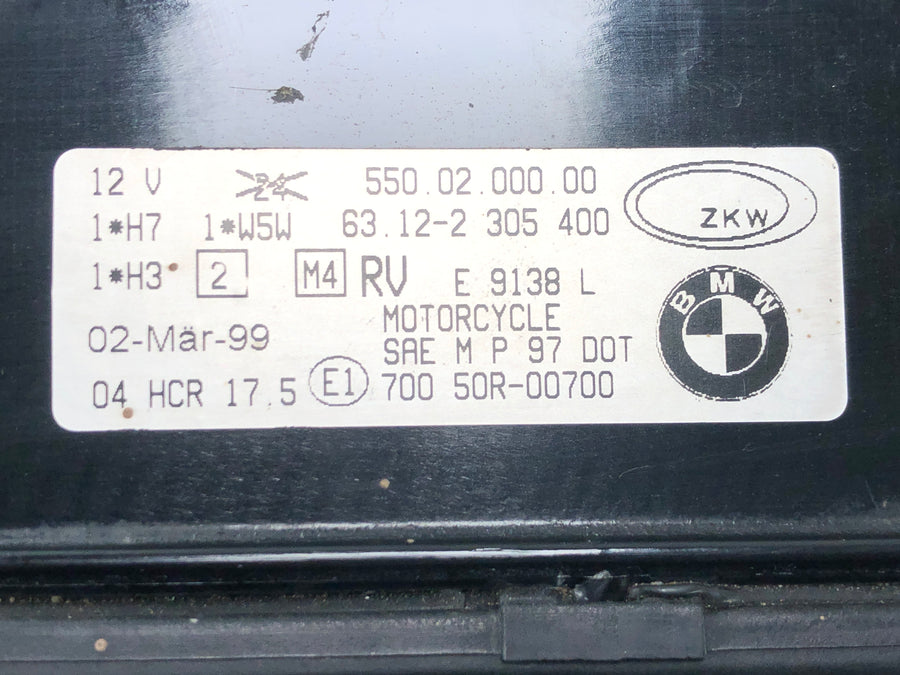 BMW K 1200 LT K2LT [1999] - Faro delantero motocicleta lámpara luz motocicleta