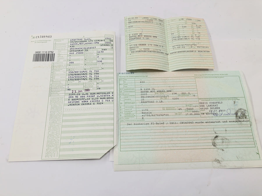 BMW R 1200 CL K30 [2003] - Marco con papeles