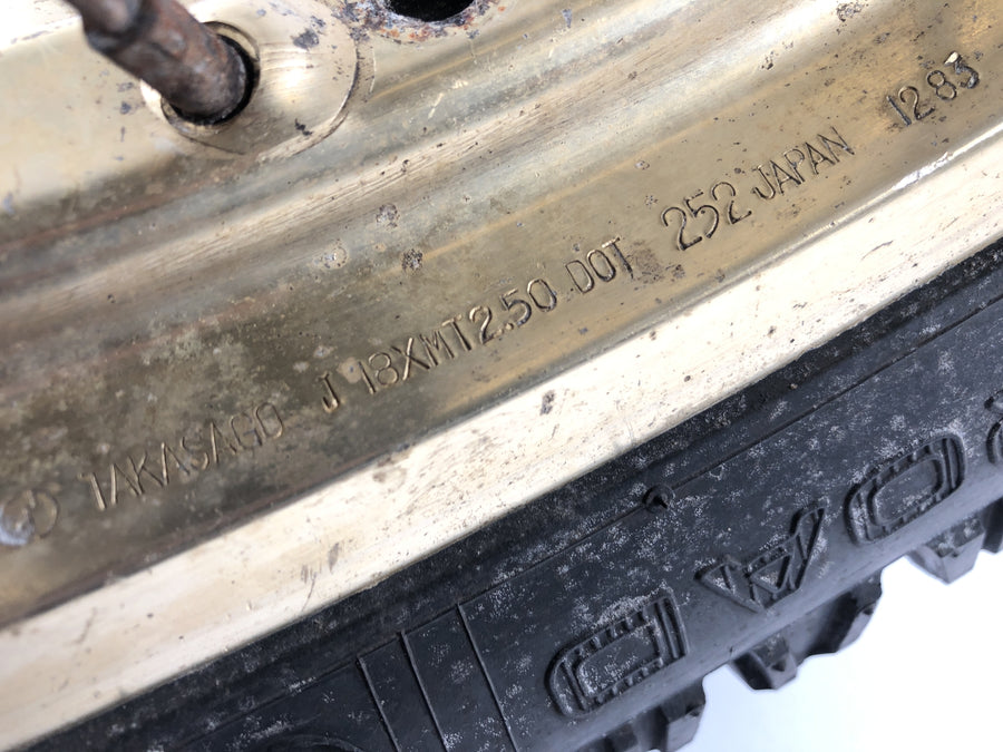 Yamaha XT 600 Zenere 34L [1985] - borde de la rueda trasera en la parte posterior 2.50 x 18 "