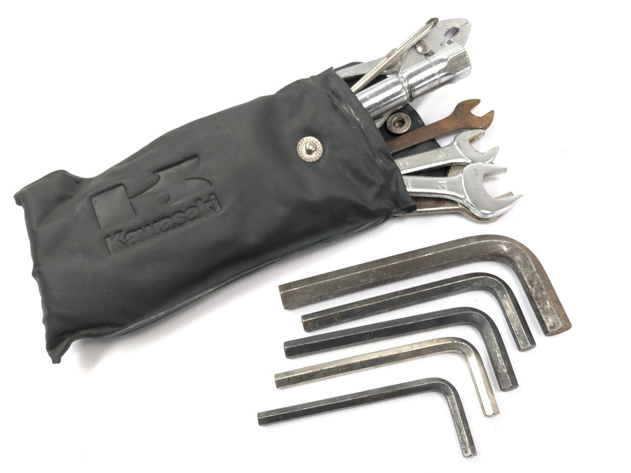 Kawasaki ZX -10 ZXT00B [1990] - Bord Tool Bag desgarrada en la costura