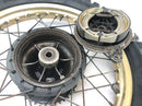 Yamaha XT 500 1U6 [1981] - Llanta trasera rueda de radios dorados 1,85 x 18" con freno de tambor-6
