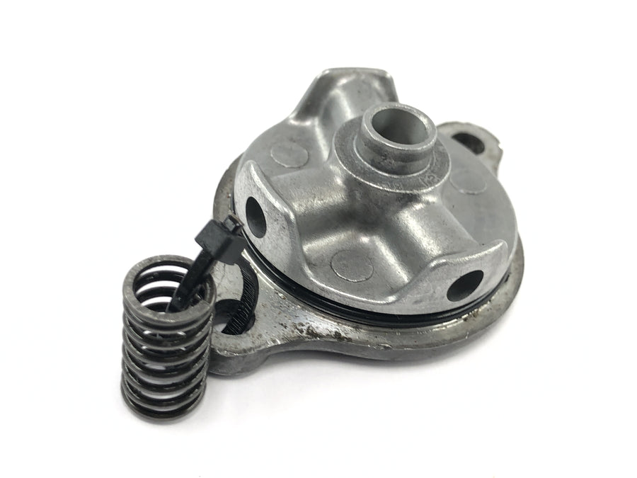 Honda CRF 450 R [2007] - Tapa filtro de aceite con tapa motor de resorte