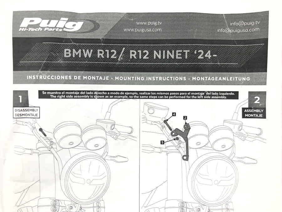 Kawasaki W 230 [2025] - Parabrisas carenado negro con material adicional