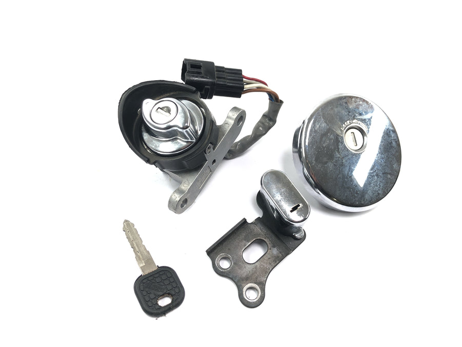 Kawasaki VN 1600 Classic VNT60A [2007] - Juego de cerraduras cerradura encendido tapa depósito cerradura casco