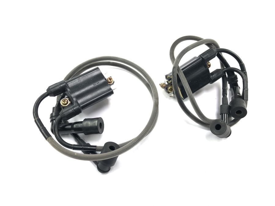 Kawasaki VN 1500 Mean Streak VN50T [2005] - Bobina de encendido Unidad de encendido Juego de bobinas de encendido con cables de encendido y conectores de bujía