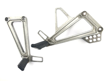 Honda NX 650 Dominator RD02 [1994] - Par de reposapiés traseros con soporte para reposapiés del pasajero