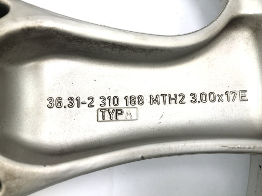 BMW K 1100 LT 100 [1994] - RIM de aluminio de aluminio de la rueda de la llanta de la rueda trasera Radio 3.00x17