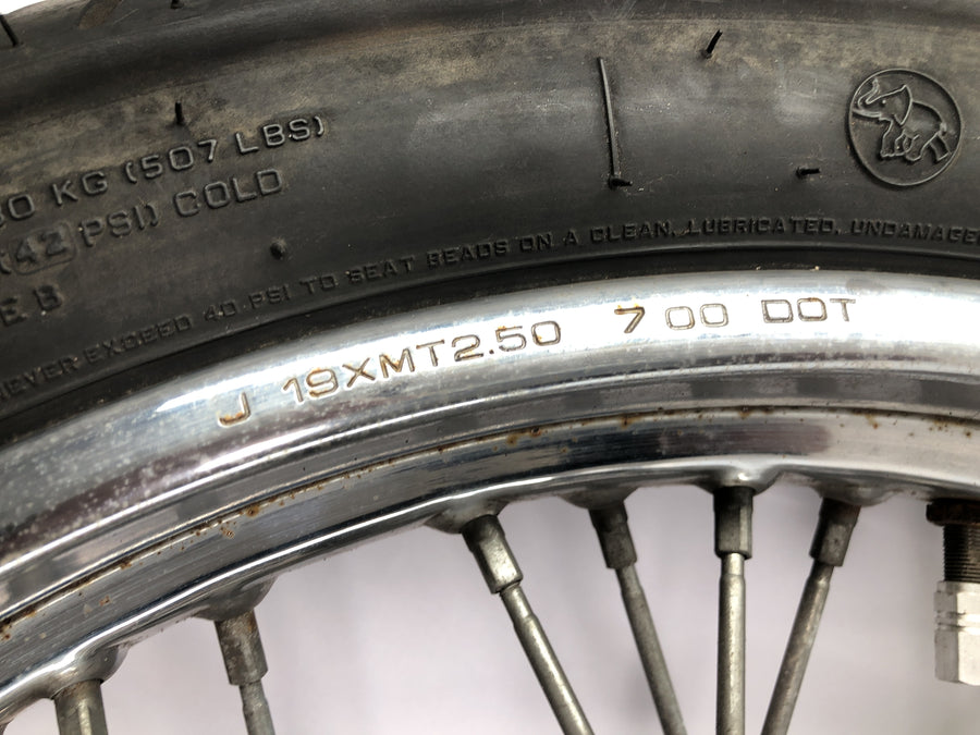 Yamaha XVS 650 Drag Star VM03 [2001] - Rueda de radios de la rueda delantera con disco de freno 19 pulgadas