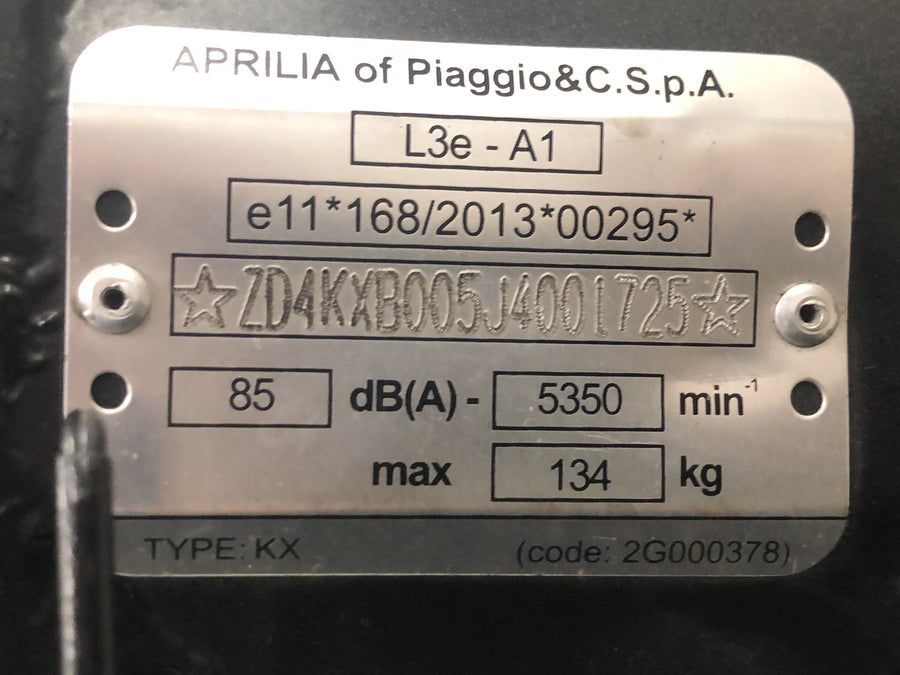 Aprilia SX 125 KX [2018] - Bastidor principal con papeles