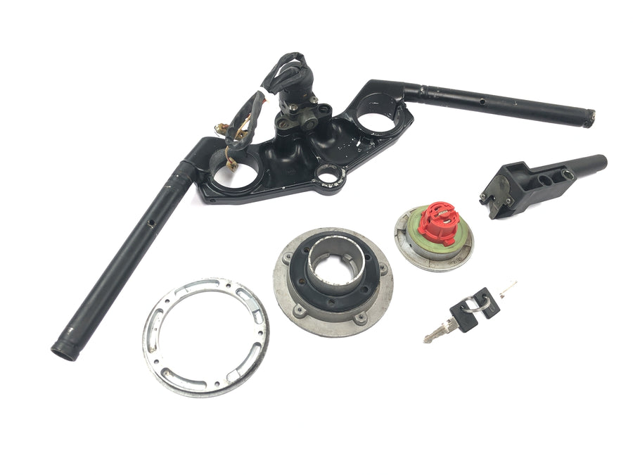 Aprilia RS 125 Extrema [1994] - Juego de cerradura puente horquilla superior manillar cerradura encendido llave tapa depósito