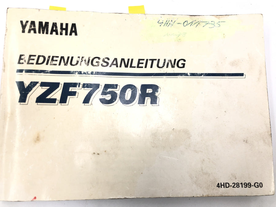 Yamaha YZF 750 R 4HN [1995] - Manual de instrucciones instrucciones de funcionamiento