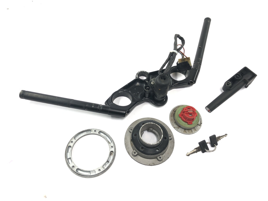 Aprilia RS 125 Extrema [1994] - Juego de cerradura puente horquilla superior manillar cerradura encendido llave tapa depósito