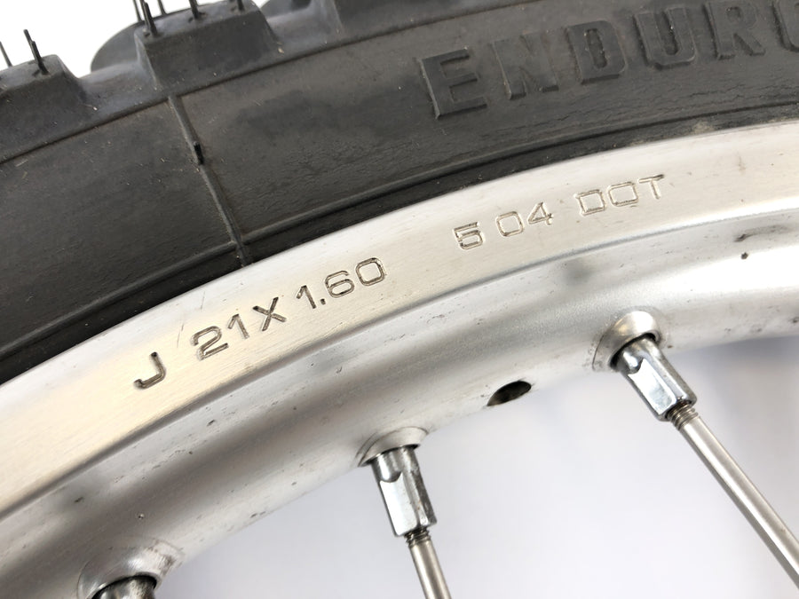 KTM LC4 640 EGS [2004] - Libro radical de la rueda delantera en el frente 1.60 x 21 "