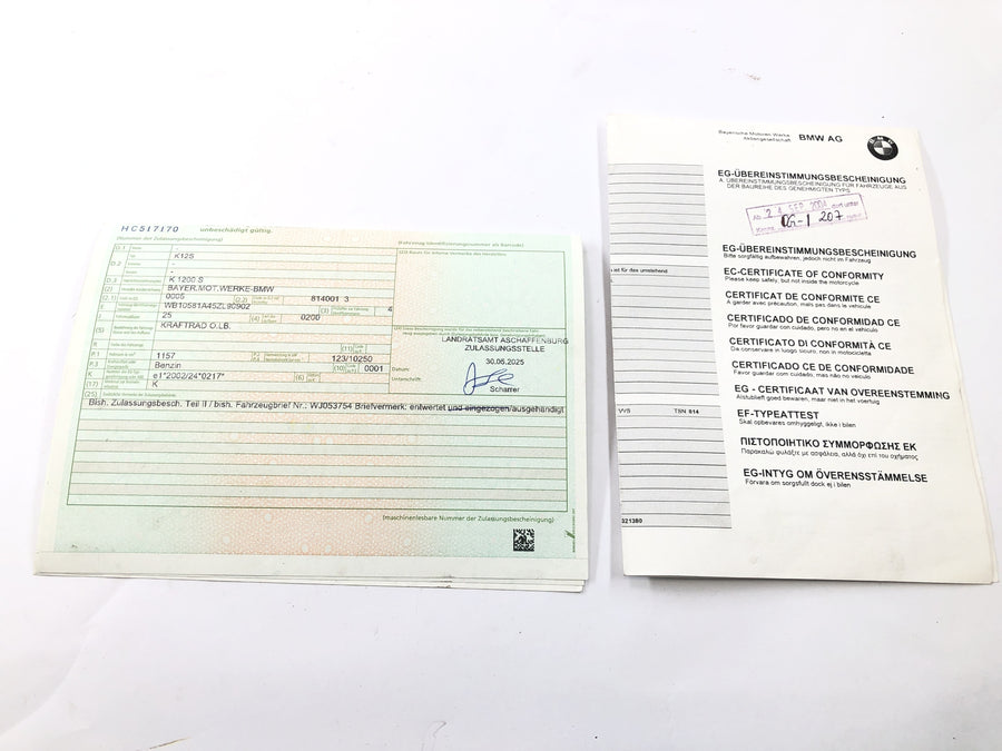 BMW K 1200 S K12S [2004] - Chasis con papeles Chasis principal moto