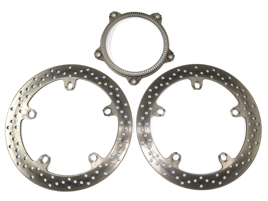 BMW R 1200 ST R1ST [2006] - Disco de disco de freno Conjunto de disco de freno perforado en la parte delantera de 320 mm de 4.5 mm