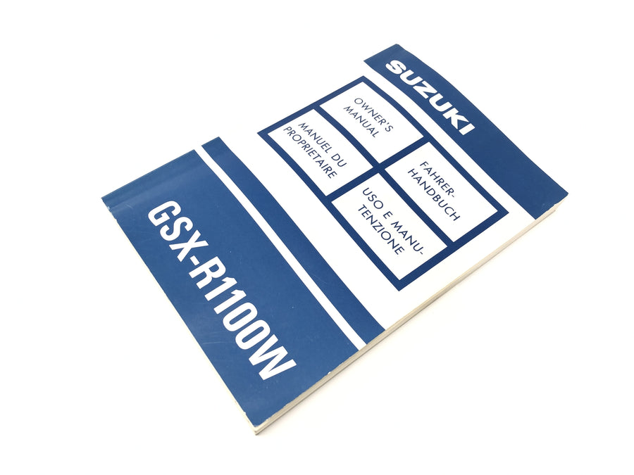 Suzuki GSX-R 1100 W GU75 C [1994] - Manual Del Conductor Manual De Usuario