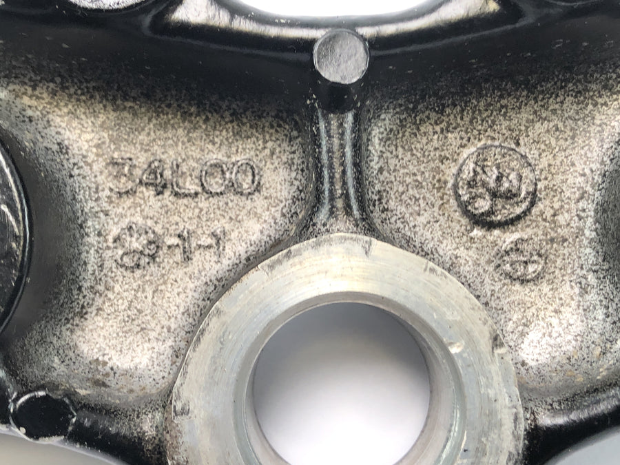 Yamaha XT 600 43F [1985] - Puente de la bifurcación en la parte superior de la placa de la cabeza de control de la pinza de la horquilla