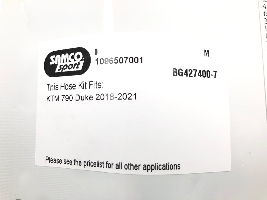 KTM 790 Duke - Kit mangueras de radiador mangueras de agua negras OEM