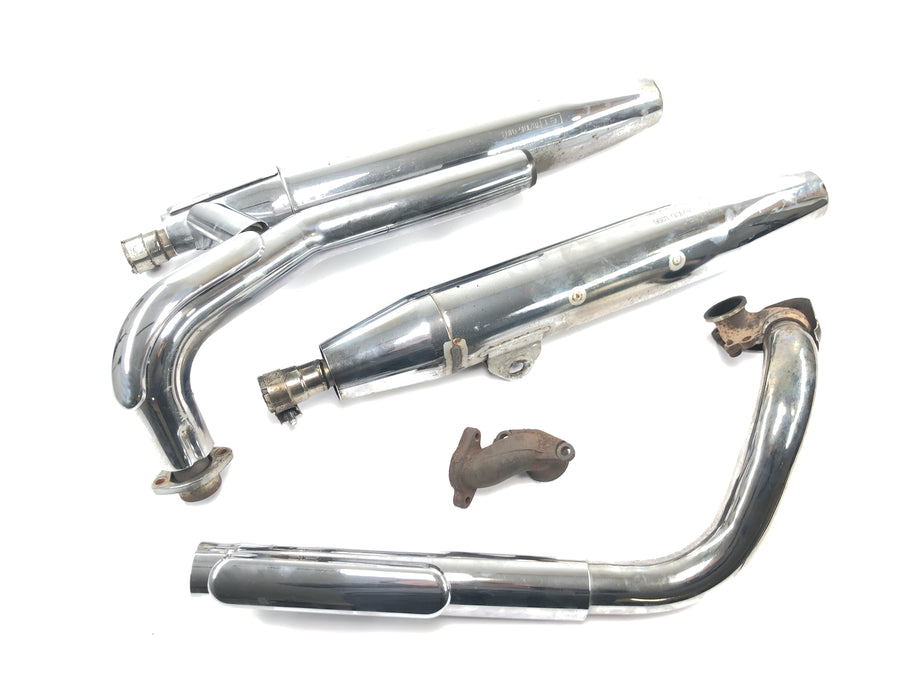 Yamaha XVS 650 4VR [1997] - Sistema de escape, silenciador trasero, colector completo
