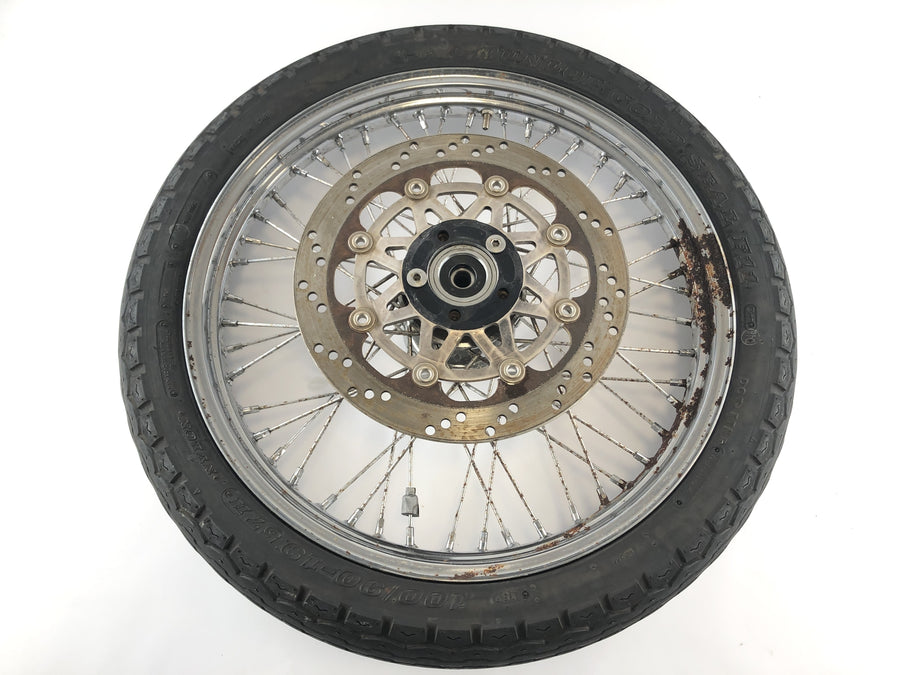 Kawasaki Vn 1500 A [1995] - Rimbre de la rueda delantera en Takasago 19 x 2.15 Dunlop Gold Seal F11 100 90 19