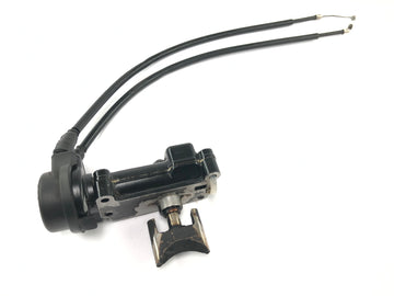 Cagiva Planet 125 [1998] - control de escape con corredera de escape con cables Bowden