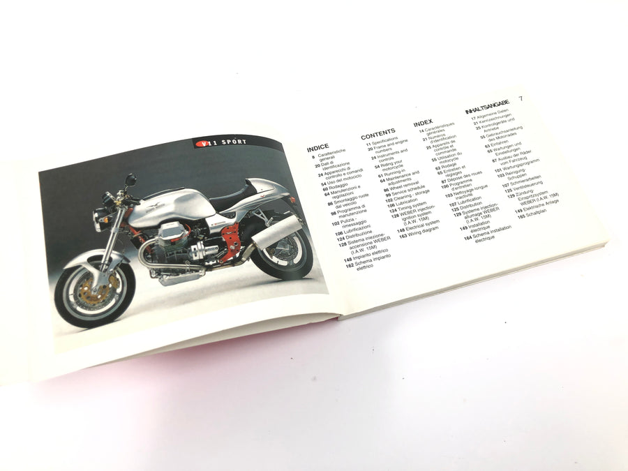 Moto Guzzi V11 Sport [1999] - Manual Del Conductor Manual De Usuario