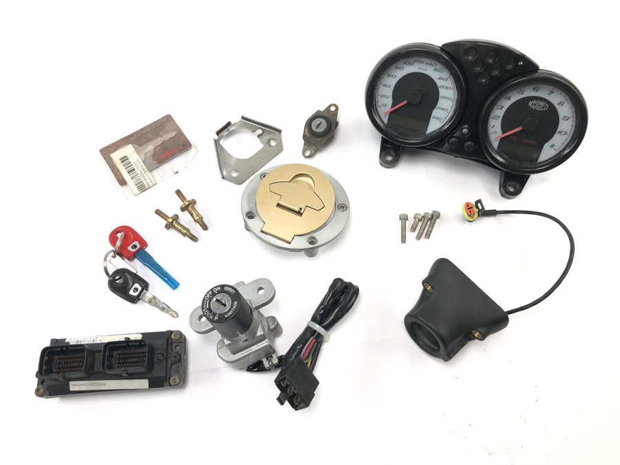 Ducati Monster SR2 800 M4 [2006] - Juego de cerradura con inmovilizador cerradura de encendido velocímetro de cabina