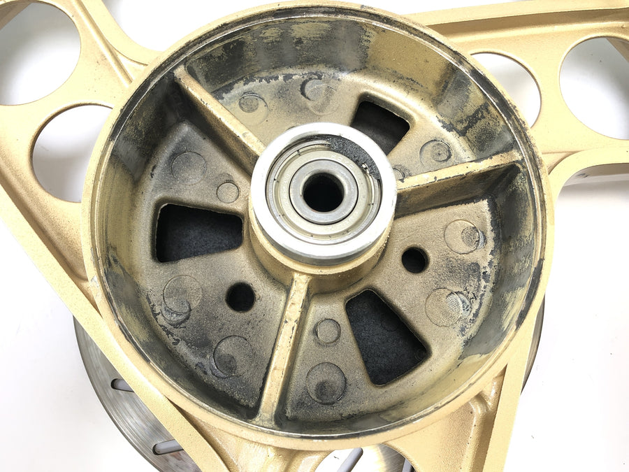 Yamaha Rd 350 YPVS 31K [1984] - Oro del borde de la rueda trasera con disco de freno