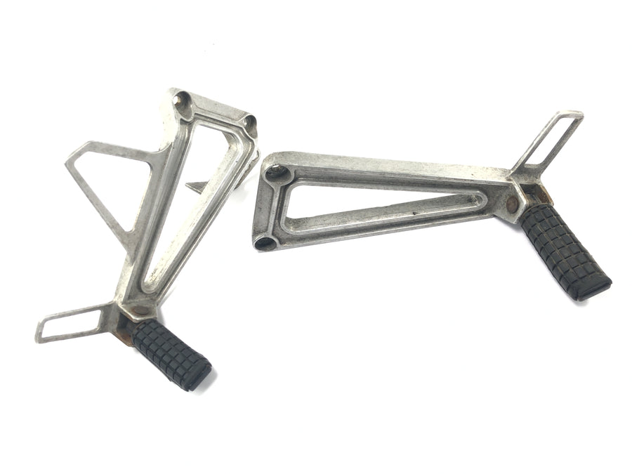 Honda NX 650 Dominator RD02 [1994] - Par de reposapiés traseros con soporte para reposapiés del pasajero