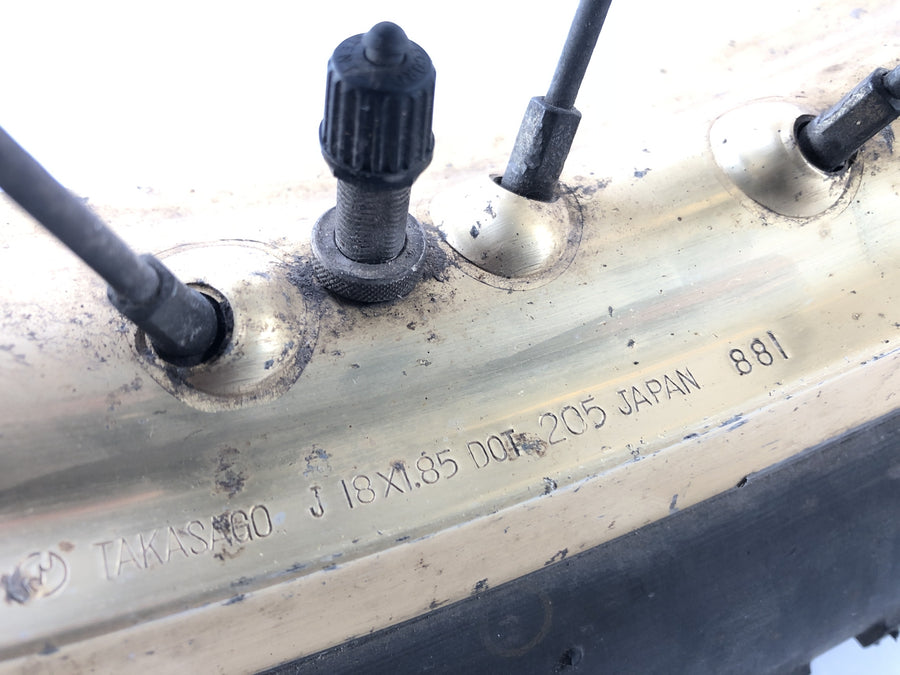 Yamaha XT 500 1U6 [1981] - Rad Set Rueda delantera Rueda trasera de oro