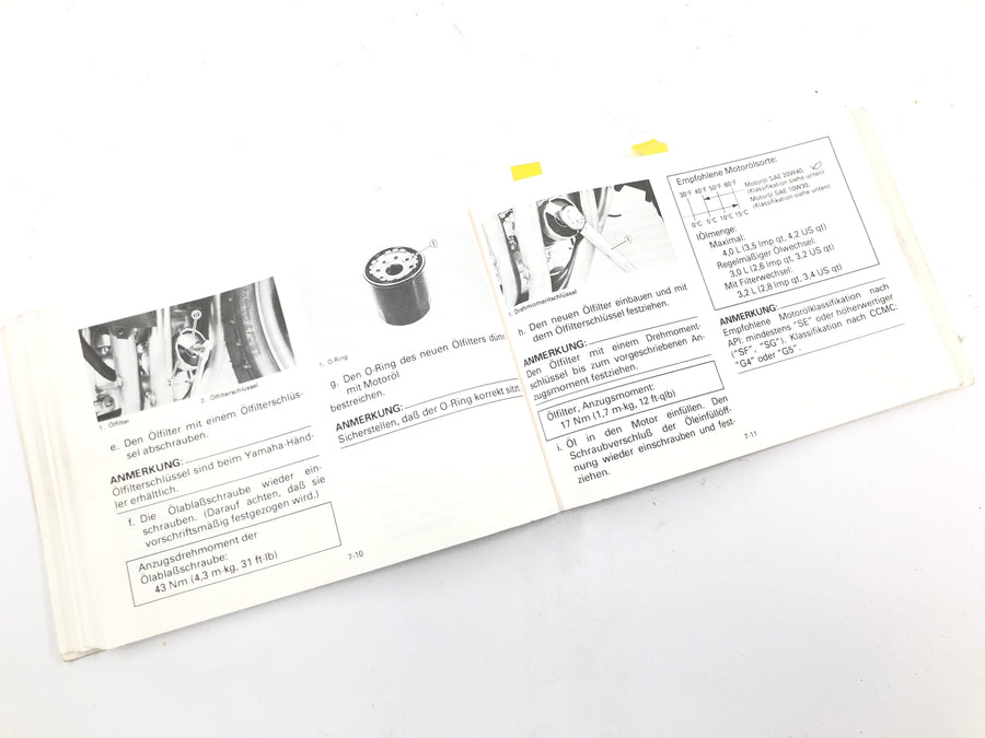 Yamaha YZF 750 R 4HN [1995] - Manual de instrucciones instrucciones de funcionamiento