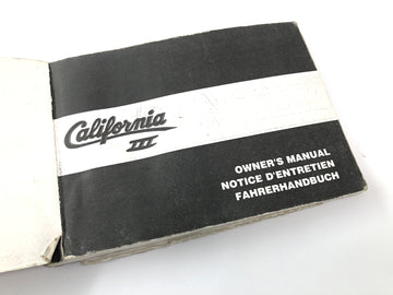 Moto Guzzi California III VY Integrale [1990] - Manual De Usuario