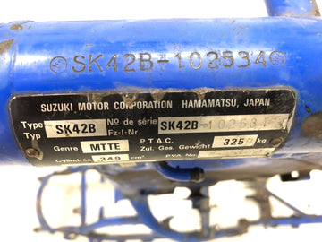 Suzuki DR 350 SK42B [1991] - Marco con papeles - 0