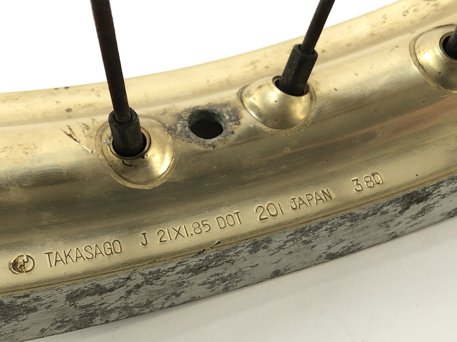 Yamaha XT 500 1U6 [1981] - Gold de rueda de la rueda delantera
